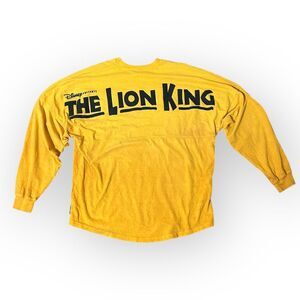 The Lion King Disney Spirit Jersey Adult L Yellow Long Sleeve Double Sided Logo